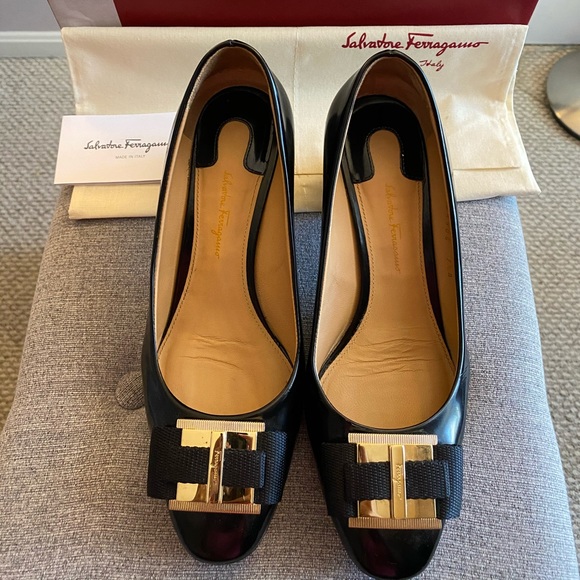 Salvatore Ferragamo Prato Block Heels